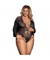 SUBBLIME QUEEN PLUS - LOW CUT ET FRANGE TEDDY
