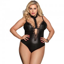 SUBBLIME QUEEN PLUS FETISH TEDDY AVEC COL LONG