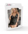 SUBBLIME - QUEEN PLUS ENSEMBLE ROBE ET TANGA SUBBLIME QUEEN PLUS NOIR