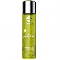 SWEDE - FRUITY LOVE EFFET RÉCHAUFFANT HUILE DE MASSAGE VANILLE ET POIRE D''OR 60 ML.