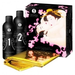 SHUNGA - GEL DE MASSAGE ÉROTIQUE ORIENTAL CORPS À CORPS FRAISES ET CAVA