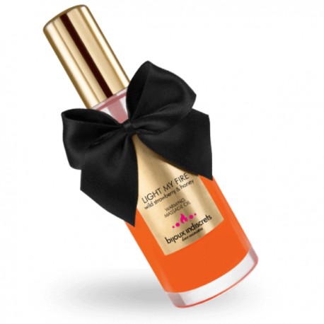 BIJOUX INDISCRETS - HUILE DE MASSAGE EFFET CHALEUR ARÃME FRAISE