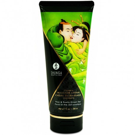 SHUNGA - CRÈME DE MASSAGE POIRE THÉ VERT 200 ML