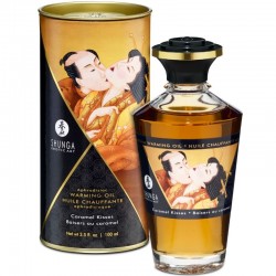 SHUNGA APHRODISIAQUE HUILE CHAUFFANTE BAISERS CARAMEL 100 ML