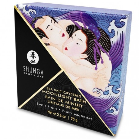 SHUNGA - SELS DE BAIN A GOÛT VIOLET EXOTIQUE 75 GR