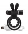 ANNEAU VIBRANT RECHARGEABLE SCREAMING O AVEC LAPIN - O HARE - NOIR