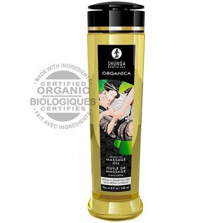 SHUNGA - HUILE DE MASSAGE NATURELLE BIO 240 ML