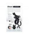 ANNEAU VIBRANT RECHARGEABLE SCREAMING O AVEC LAPIN - O HARE - NOIR