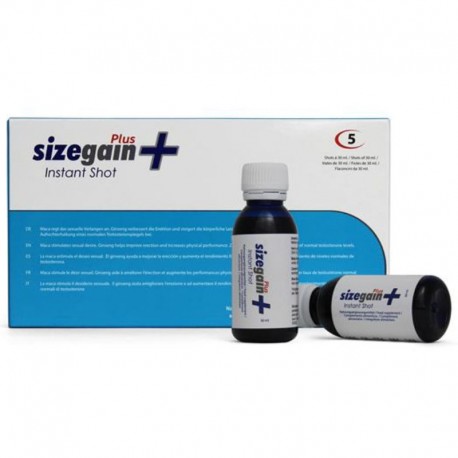 500 COSMETICS - SIZEGAIN PLUS INSTANT SHOT MALE ENERGIZER 5 UNITS