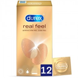 DUREX - PRÉSERVATIFS REAL FEEL SANS LATEX 12 UNITÉS