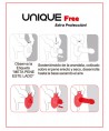 UNIQ - FREE PRÉSERVATIFS SANS LATEX AVEC ANNEAU DE PROTECTION 3 UNITÉS