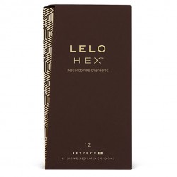 LELO - PRÉSERVATIFS HEX RESPECT XL PAQUET DE 12