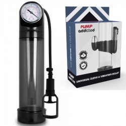 PUMP ADDICTED - POMPE À ÉRECTION RX9 NOIRE AVEC VIBROMASSEUR