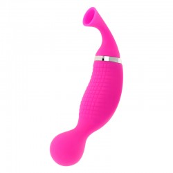 MORESSA - KIRK DUO ONDES STIMULANTES + MASSEUR MULTIFONCTION RECHARGEABLE EN SILICONE PREMIUM