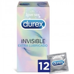UNITÉS INVISIBLES EXTRA LUBRIFIÉES DUREX 12