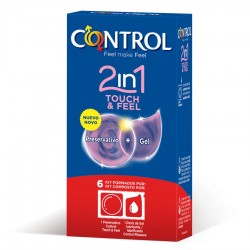 CONTROL 2 IN 1 DOTS LINES + LUBRICANT 6 UNITS