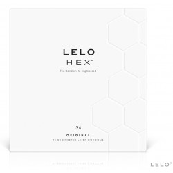 LELO - BOÎTE DE PRÉSERVATIFS HEX 36 UNITÉS