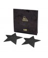 BIJOUX - INDISCRETS CAPUCHONS DE TAMELON NOIR STAR FLASH