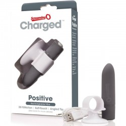SCREAMING O MASSAGER RECHARGEABLE - POSITIF - GRIS