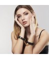 BIJOUX - INDISCRETS MAZE MENOTTES BRACELETS NOIR