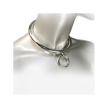 METAL HARD - COLLIER BDSM AVEC ANNEAU 10CM