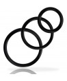 ADDICTED TOYS SET ANILLOS PENE NEGRO