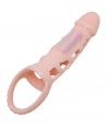 BAILE - COUVERTURE DEXTENSION DE PÉNIS AVEC VIBRATION ET SANGLE NATURELLE 13,5 CM
