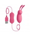 OMG CUTE RABBIT PUISSANT VIBRATEUR ROSE USB