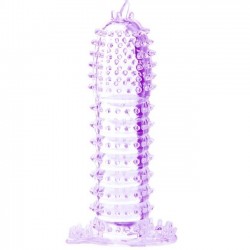 BAILE - GAINE PÉNIENNE POINTS STIMULANTS VIOLET 14 CM