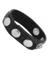 COCKRING EN CUIR NOIR