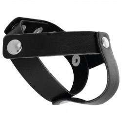 CUIR DARKNESS C / B STRAP H-PIECE DIVIDE