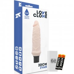 LOVECLONE - VIBRATEUR AUTOLUBRIFIANT IVAR 20 CM -O- 3.7 CM