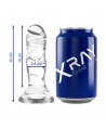 XRAY CLEAR DILDO TRANSPARENTE 12CM X 2.6CM