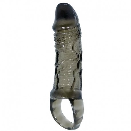 BAILE - GAINE DEXTENSION DE PÉNIS AVEC SANGLE POUR TESTICULES 11.5 CM