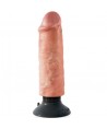 KING COCK - GODE VIBRATEUR 15.24 CM NATUREL