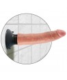 KING COCK - GODE VIBRATEUR 17.78 CM NATUREL