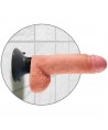 KING COCK - GODE VIBRATEUR AVEC TESTICULES 17.78 CM NATUREL