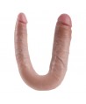 KING COCK - GODE DOUBLE PÉNÉTRATION 17.8 CM NATUREL