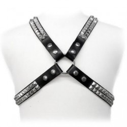 LEATHER BODY - HARNAIS CLOUS PYRAMIDAUX