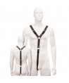 HARNAIS CUIR HOMME NOIR