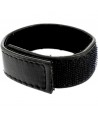 LEATHER BODY - SANGLE EN CUIR RÉGLABLE AVEC VELCRO POUR PÉNIS NOIR