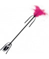 SECRETPLAY - FOUET FEATHER NOIR ET FUCHSIA