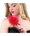 SECRETPLAY - DUSTER DE MARABOU ROUGE