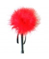 SECRETPLAY - DUSTER DE MARABOU ROUGE