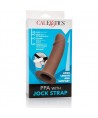 CALEXOTICS - PPA AVEC JOCK STRAP MARRON