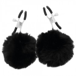 Palourdes à mamelons en boule de fourrure noire
