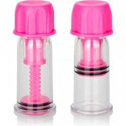 CALEXOTICS - VAGUE STIMULANTE POUR TÉTONS ROSE À TORSION SOUS VIDE