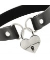 COQUETTE CHIC DESIRE - COLLIER EN CUIR VEGAN AVEC ACCESSOIRE COEUR AVEC CL?