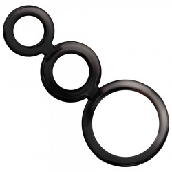 ADDICTED TOYS SET ANILLOS PENE Y TESTICULOS - AHUMADO