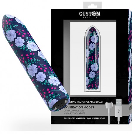 CUSTOM BULLETS - PERSONNALISÉS RECHARGEABLE PRINTEMPS 10 INTENSITIES